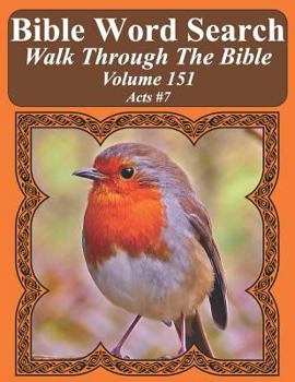 Paperback Bible Word Search Walk Through The Bible Volume 151: Acts #7 Extra Large Print Book