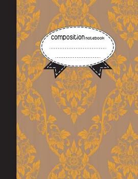 Paperback Composition Notebook, 8.5 x 11, 110 pages: Poodtan Style 3: (School Notebooks) Book