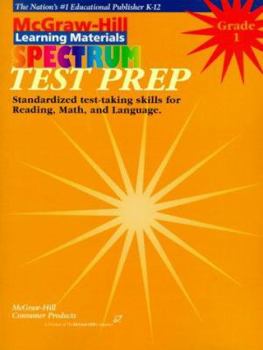 Paperback Spectrum Test Prep: Grade 1 : Test Preparation for Reading, Language, Math (Spectrum Series) Book