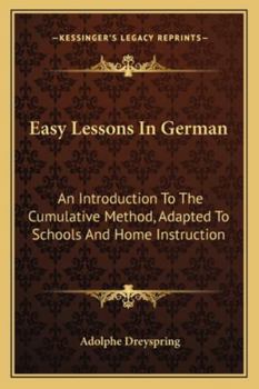 Easy Lessons in German: An Introduction to the Cumulative Method