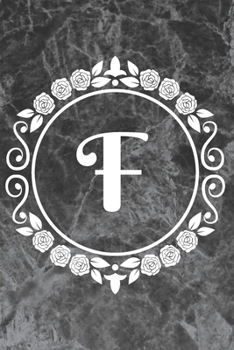 Paperback F: Sketchbook - Cute Personalized Floral Initial Monogram Drawing Book for Artists - Pretty Doodling Pad for Students for Book