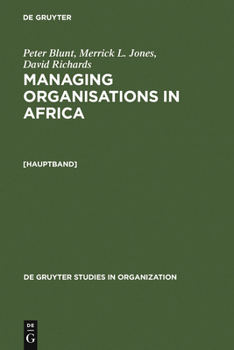 Hardcover Managing Organisations in Africa Book