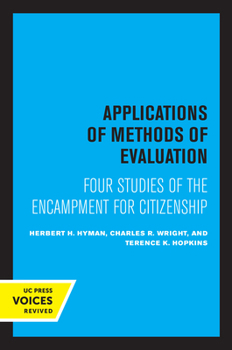 Paperback Applications of Methods of Evaluation: Four Studies of the Encampment for Citizenship Book