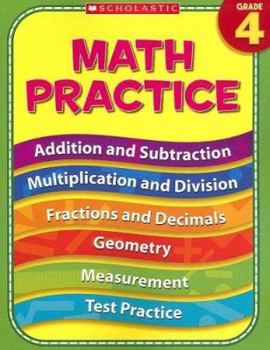 Paperback 4th Grade Math Practice Book