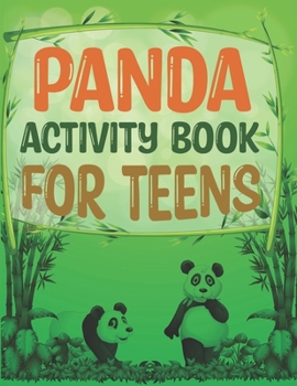 Paperback Panda Activity Book For Teens: Panda Adult Coloring Book