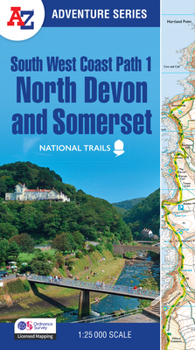 Paperback South West Coast Path - North Devon & Somerset: With Ordnance Survey Mapping Book