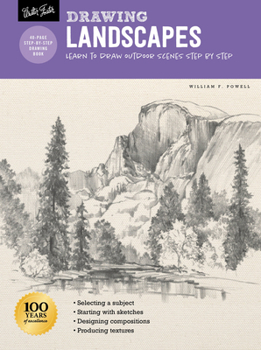 Paperback Drawing: Landscapes with William F. Powell: Learn to Draw Outdoor Scenes Step by Step Book