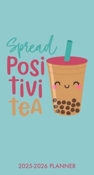 Calendar Spread Positivity 2-Year 2025-26 3.5 X 6.5 Monthly Pocket Planner Book
