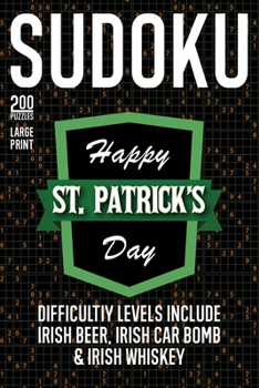 Paperback St. Patrick's Sudoku Book: Happy St. Patrick's Day [Large Print] Book