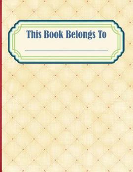 Hexagonal Chemistry Lab Book: This Book Belongs To | 8.5 x 11 | Chemistry School Graph Paper | Red and Cream