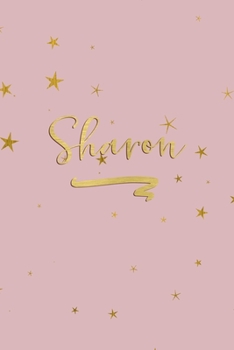 Paperback Sharon: Personalized Journal to Write In - Rose Gold Line Journal Book