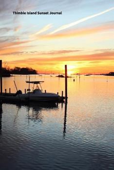 Thimble Island Sunset Journal : For Island Lovers and Writers: Blank Lined Paper Notebook