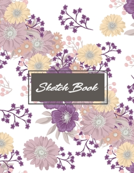Sketch Book: Flowers Rose Pink Drawing book Sketchbook Journal & Notebook | 8.5x11 inches| for drawing, painting, sketching and doodling