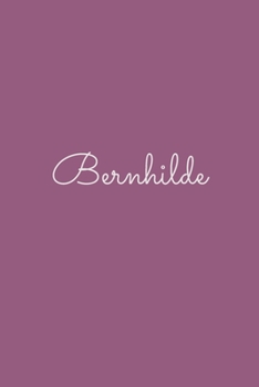Bernhilde: notebook with the name on the cover, elegant, discreet, official notebook for notes, dot grid notebook,