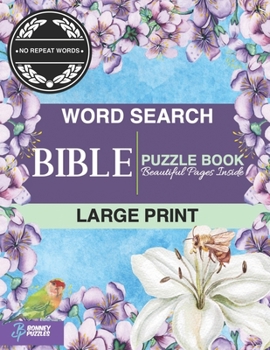 Paperback Word Search Bible Puzzle Book: Large Print [Large Print] Book