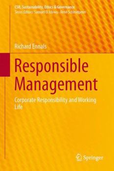 Hardcover Responsible Management: Corporate Responsibility and Working Life Book