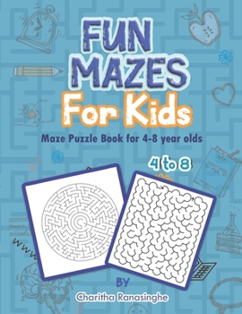 Paperback Fun Mazes for kids, Maze Puzzle Book for 4-8 year olds.: A fun Activity workbook for kids. Book