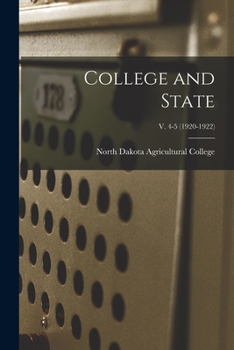 Paperback College and State; v. 4-5 (1920-1922) Book