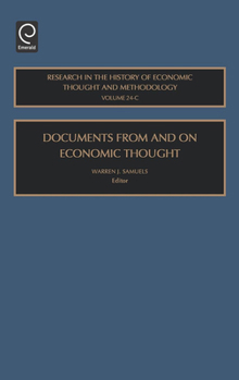 Hardcover Documents from and on Economic Thought Book