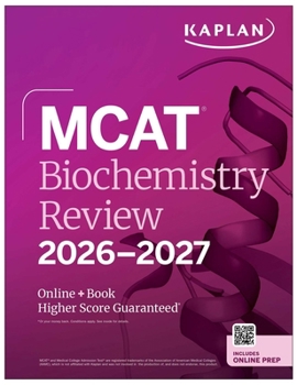 Paperback MCAT Biochemistry Review 2026-2027: Online + Book