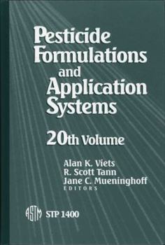 Hardcover Pesticide Formulations and Application Systems STP1400 (Astm Special Technical Publication) Book