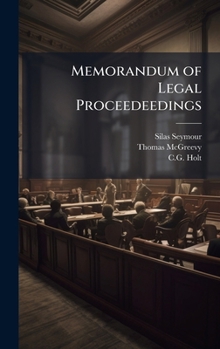 Hardcover Memorandum of Legal Proceedeedings Book