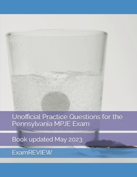 Paperback Unofficial Practice Questions for the Pennsylvania MPJE Exam Book