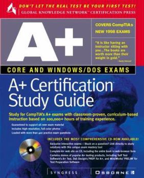 Hardcover A+ Certification Study Guide [With Contains Demos of Popular A+ Testing Products...] Book