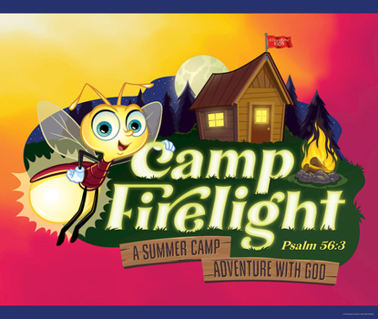 Poster Vacation Bible School (Vbs) 2024 Camp Firelight Large LOGO Poster: A Summer Camp Adventure with God Book
