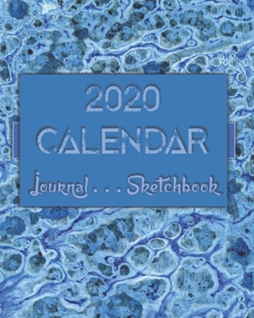 Artsy AbstractOneThree . 2020 Calendar . Sketchbook . Lined Journal 8x10 100-pages