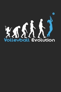 Paperback Volleyball Evolution: Notebook/Diary/Organizer/120 checked pages/ 6x9 inch Book