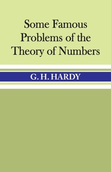 Paperback Some Famous Problems of the Theory of Numbers Book