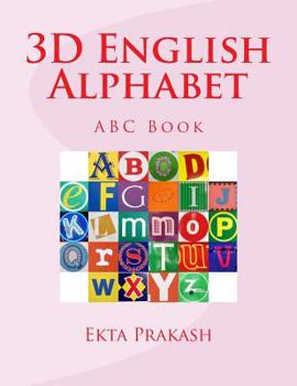 Paperback 3D English Alphabet: ABC Book