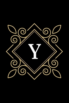 Y: monogram initial Letter Y - Personalized Initial Monogram Letter Y  College Ruled Notebook - 6 x 9 inch Pocket Size: Cute Alphabet Vintage ...