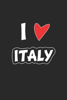 Italy: Notebook, Journal | Gift Idea for Globetrotters and Travel Fans | checkered | 6x9 | 120 pages