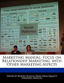 Paperback Marketing Manual: Focus on Relationship Marketing, with Other Marketing Aspects Book