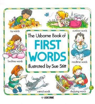 Hardcover The Usborne Book of First Words Book