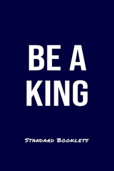 Paperback Be A King Standard Booklets: A softcover fitness tracker to record four days worth of exercise plus cardio. Book