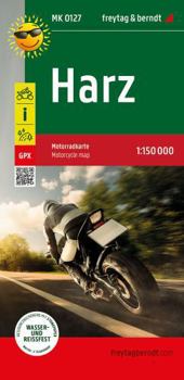 Map Harz, Motorradkarte 1:150.000, freytag & berndt = Harz, motorcycle map 1:150,000 [German] Book