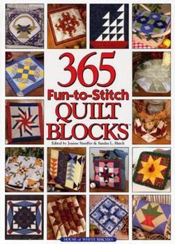 Hardcover 365 Fun-To-Stitch Quilt Blocks Book