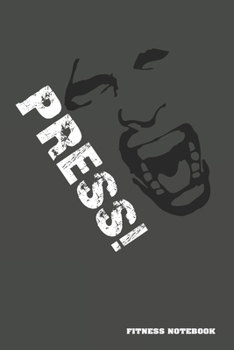 Fitness Notebook: Fitness Journal. Format A5, 120 pages, fine light grey lined. Daily entries, notes and physical fitness journal. Notebook for your fitness and bodybuilding progress