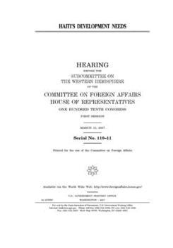 Paperback Haiti's development needs Book