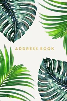 Paperback Address Book: Ferns, 6x9, 130 Pages, Professionally Designed Book