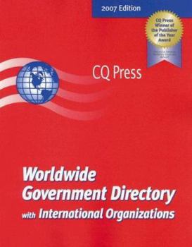 Paperback Worldwide Government Directory with International Organizations 2007 Book