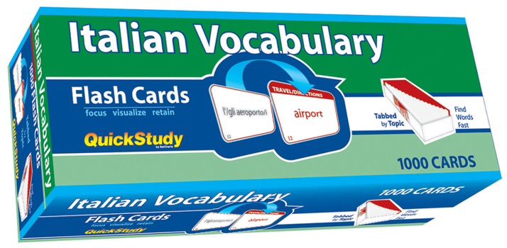 Misc. Italian Vocabulary Flash Cards (1000 Cards): A Quickstudy Reference Tool Book