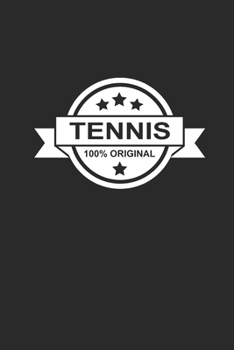 TENNIS ORIGINAL: Notizbuch für Tennisspieler Notebook Tennis Journal 6x9 liniert
