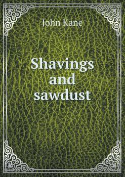 Paperback Shavings and sawdust Book