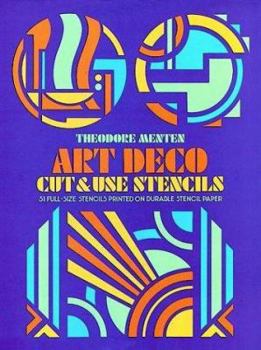 Paperback Art Deco Cut & Use Stencils Book