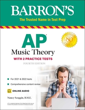 Paperback AP Music Theory: 2 Practice Tests + Comprehensive Review + Online Audio Book