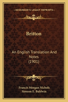 Paperback Britton: An English Translation And Notes (1901) Book